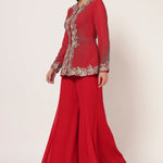 TIMELESS BLOOM PEPLUM SHARARA SET Namrata Joshipura Online
