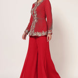 TIMELESS BLOOM PEPLUM SHARARA SET Namrata Joshipura Online