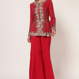 TIMELESS BLOOM PEPLUM SHARARA SET Namrata Joshipura Online