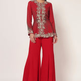 TIMELESS BLOOM PEPLUM SHARARA SET Namrata Joshipura Online