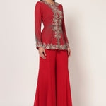 TIMELESS BLOOM PEPLUM SHARARA SET Namrata Joshipura Online