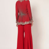 TIMELESS BLOOM PEPLUM SHARARA SET Namrata Joshipura Online