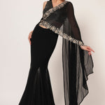 TIMELESS BLOOM GODET DRAPE SAREE Namrata Joshipura Online