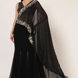 TIMELESS BLOOM GODET DRAPE SAREE Namrata Joshipura Online