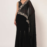 TIMELESS BLOOM GODET DRAPE SAREE Namrata Joshipura Online