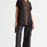 Star Glaze Boxy Tunic With Side Tie Namrata Joshipura Online