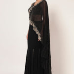 TIMELESS BLOOM GODET DRAPE SAREE Namrata Joshipura Online