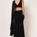 TIMELESS BLOOM GODET DRAPE SAREE Namrata Joshipura Online