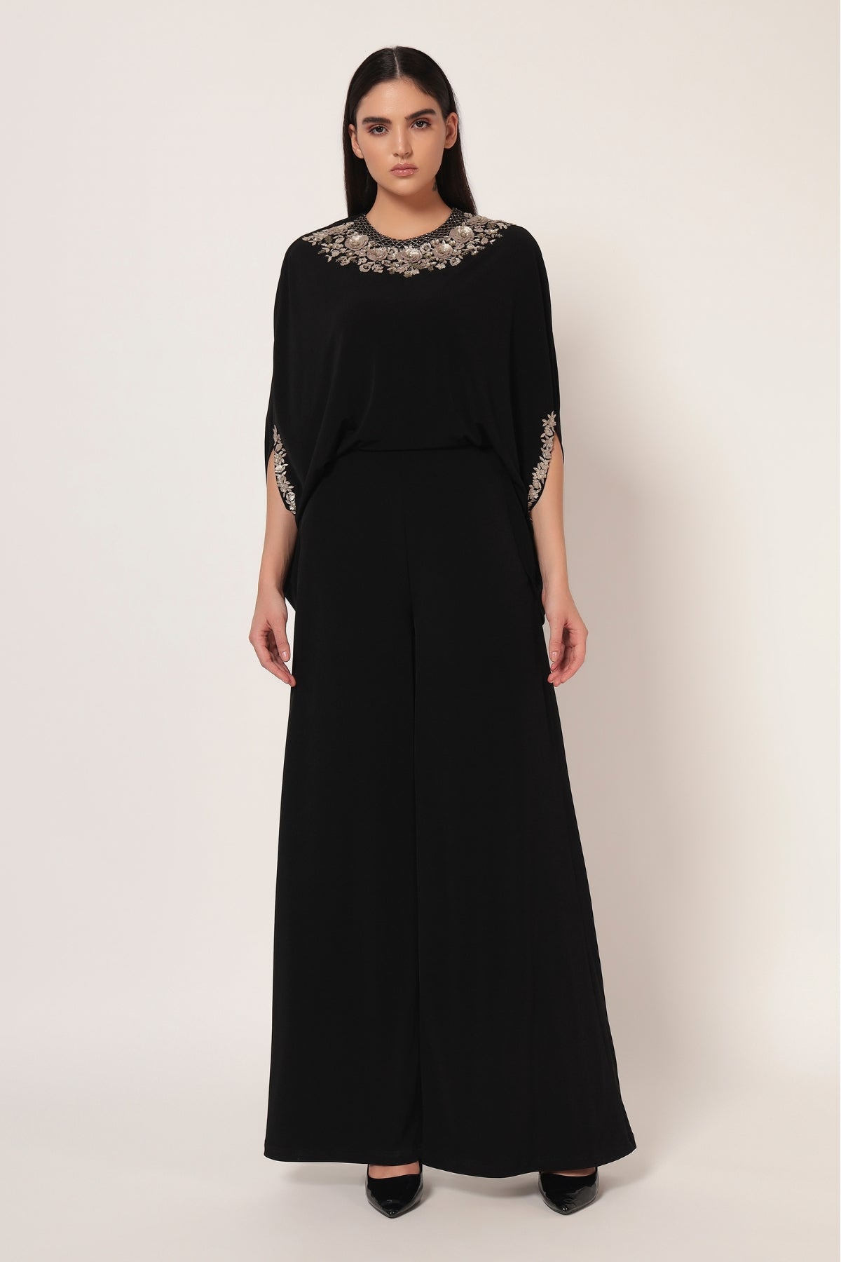 TIMELESS BLOOM CAPE STYLE JUMPSUIT Namrata Joshipura Online