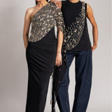 COSMIC DUST DRAPED TOP