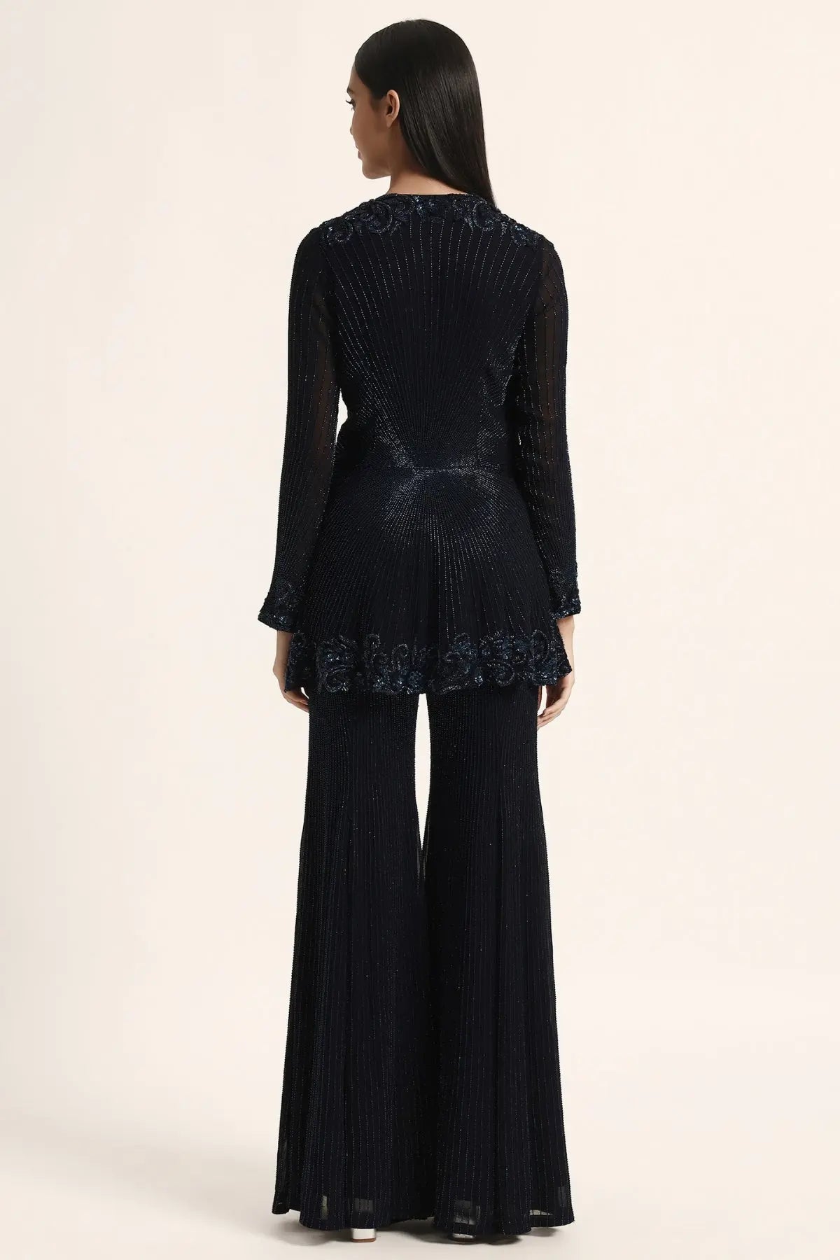 Rosette Peplum Top With Sharara Namrata Joshipura Online