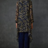 Myrrah Paisley Trapeze Asymetric Kurta Set With Dupatta Namrata Joshipura Online
