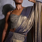 Cordelia Foil Draped Saree Namrata Joshipura