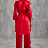 Moonflower Minimalist Tunic with Belt Namrata Joshipura