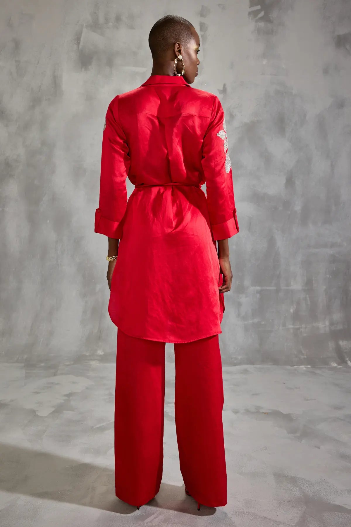 Moonflower Minimalist Tunic with Belt Namrata Joshipura