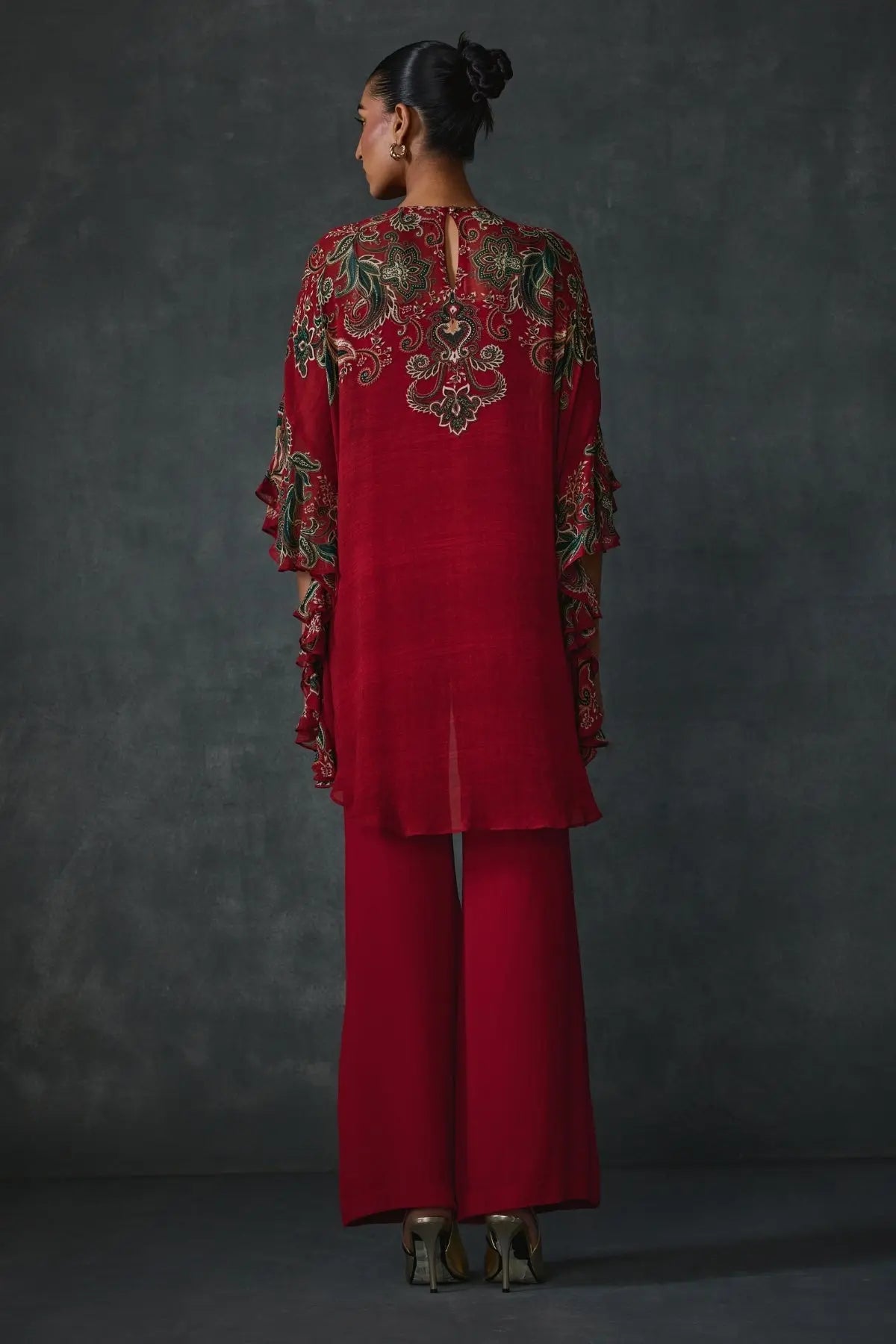 Paisley Side Frill Tunic Namrata Joshipura Online