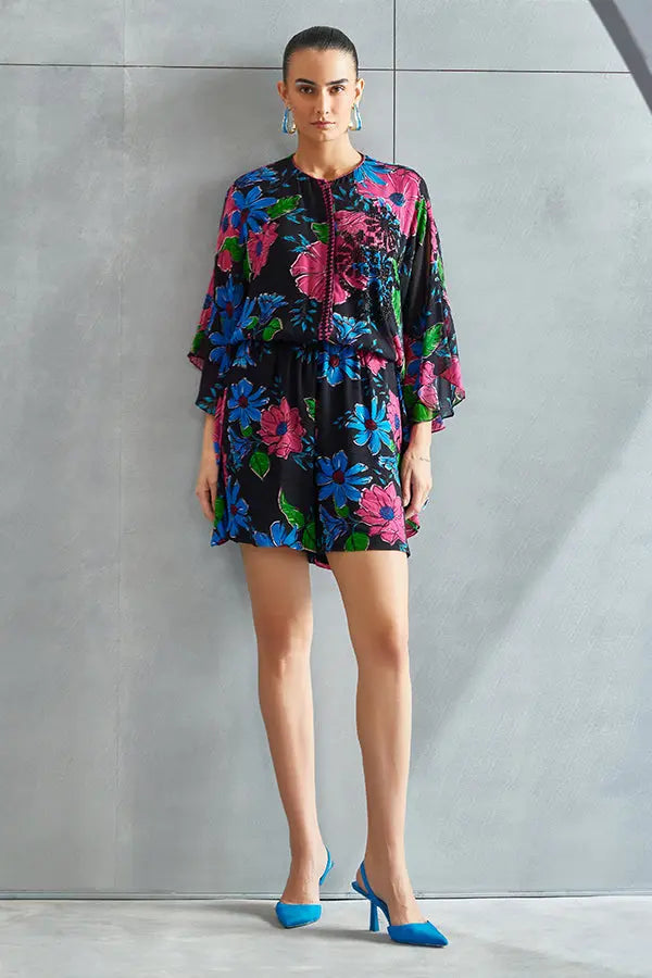 Zinnia Frill Sleeve Romper Namrata Joshipura