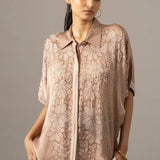 Pansy Flower Printed Coordset Namrata Joshipura Online