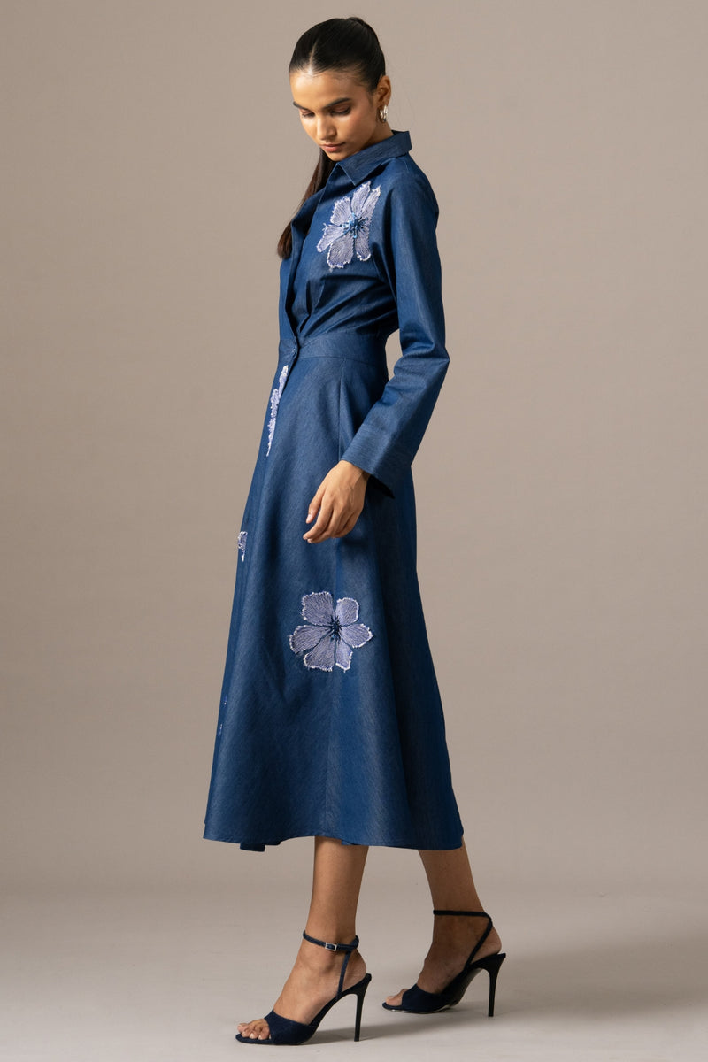 Poppy Flower Wrap Dress