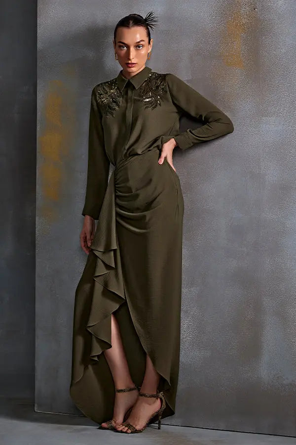Autumn Fern Boxy Shirt Namrata Joshipura