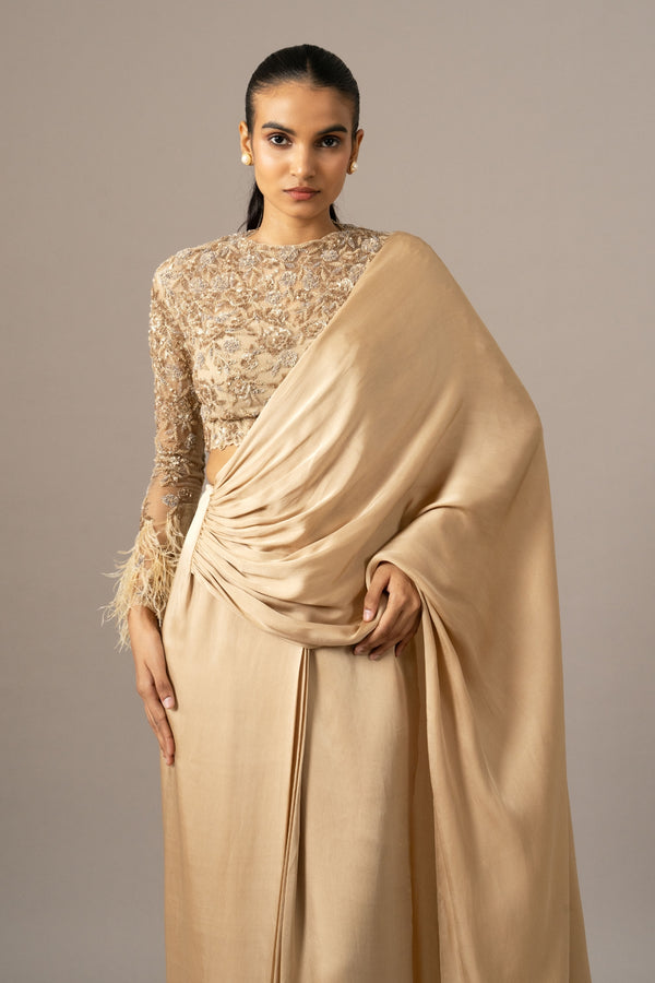 Rose Garden Draped Saree