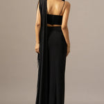 Dazzle Fringes Saree With Embroidered Blouse Namrata Joshipura Online