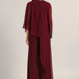 SILVER DUST FRONT FLAP JUMPSUIT Namrata Joshipura Online