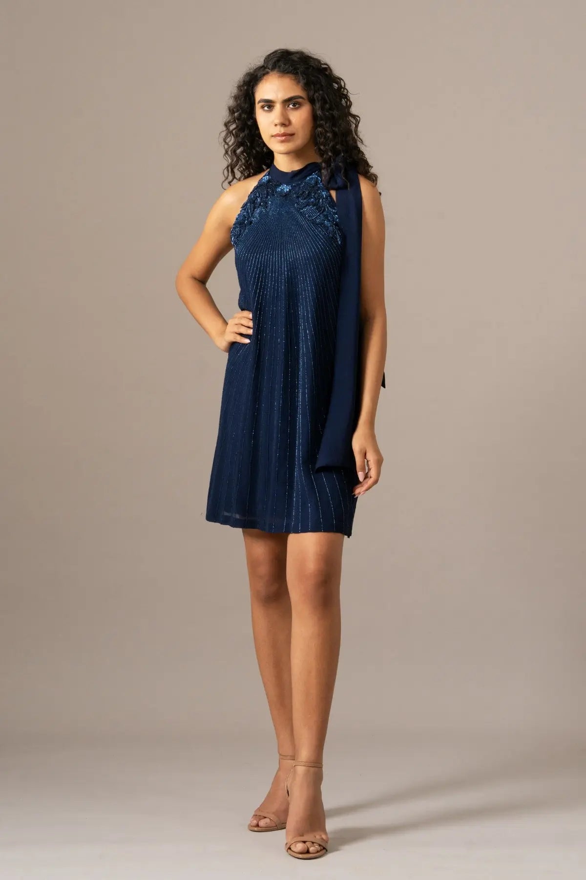 Baroque Halter Neck Dress Namrata Joshipura Online