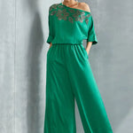 River Leaf Drop Shoulder Jumpsuit Namrata Joshipura