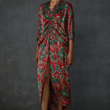 Winter Paisley Drawstring Dress Namrata Joshipura Online