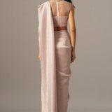 Iris Crusted Blouse With Shimmer Saree Namrata Joshipura Online