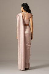 Iris Crusted Blouse With Shimmer Saree