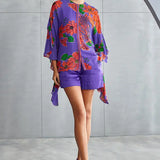 Zinnia Frill Sleeve Top Namrata Joshipura Online