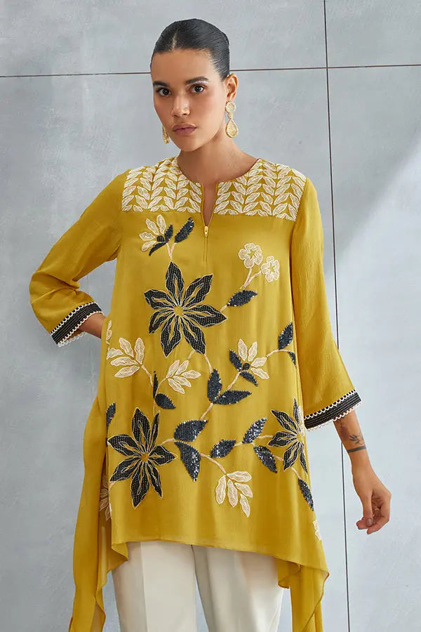 Wild Violet Asymmetric Tunic Namrata Joshipura