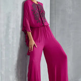 Luna Frill Sleeve Jumpsuit Namrata Joshipura