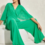 Metallic Quad Batwing Jumpsuit Namrata Joshipura
