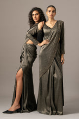 STAR GAZE CRUSTED SAREE