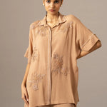 Palm Leaf Front Open Handkerchief Tunic Namrata Joshipura Online
