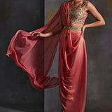 Bell Flower Draped Saree Namrata Joshipura