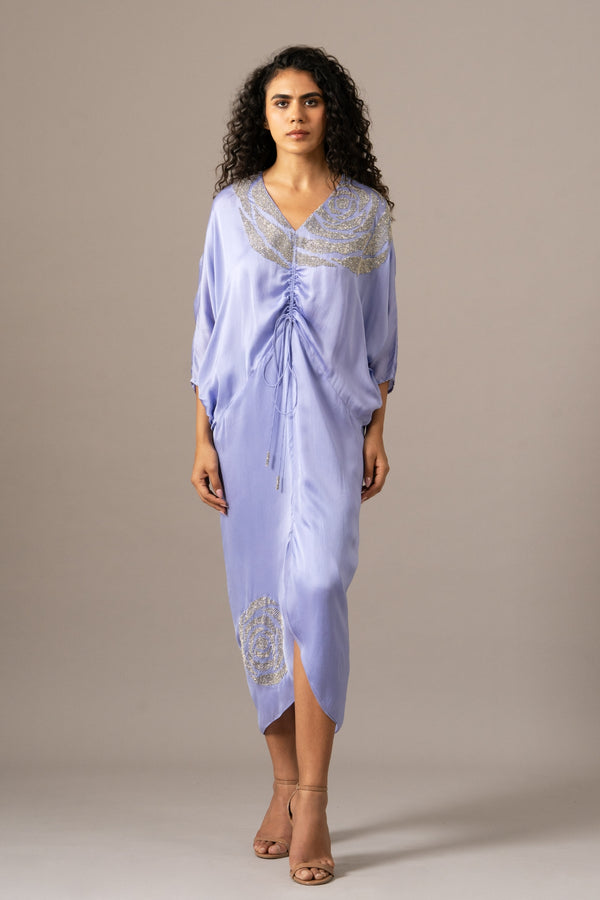 Rosette Drawstring Dress