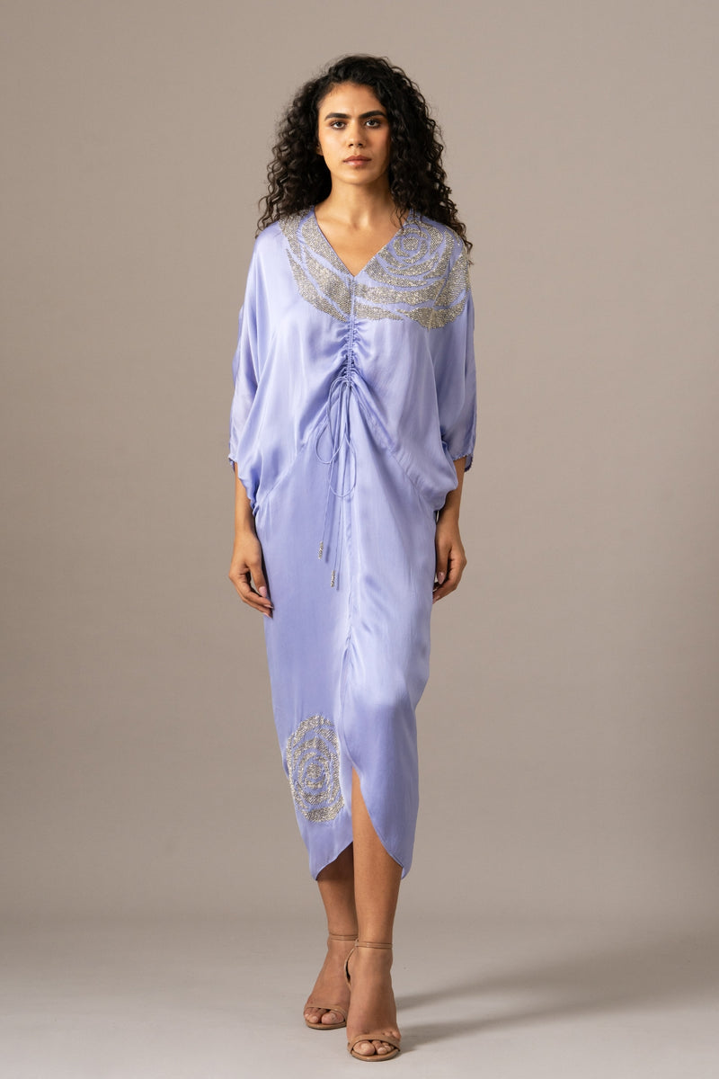 Rosette Drawstring Dress
