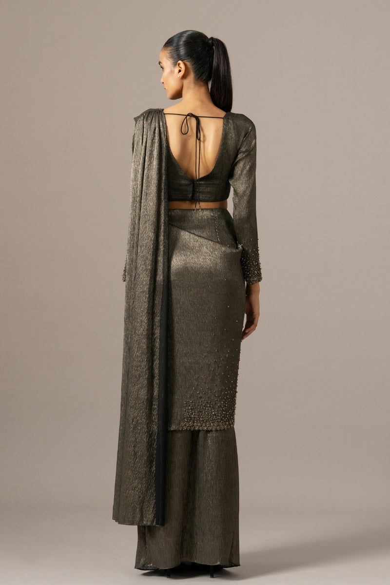 STAR GAZE CRUSTED SAREE