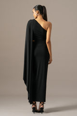 Moonflower One Shoulder Gown
