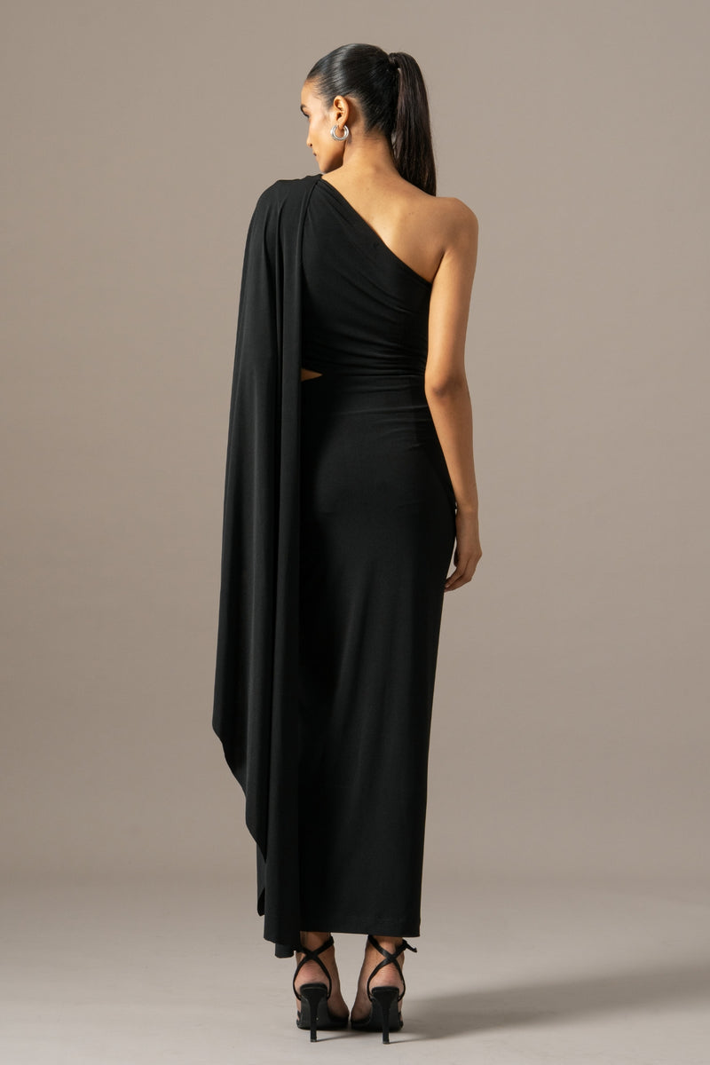 Moonflower One Shoulder Gown