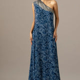 Paisley One Shoulder Fern Jumpsuit Namrata Joshipura Online