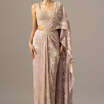 Diamond Dust Blouse With Draped Saree Namrata Joshipura Online