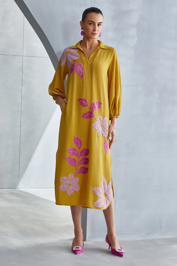 Wild Violet Collar Dress Namrata Joshipura