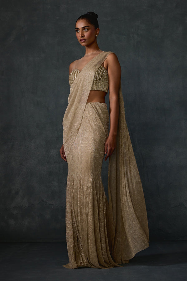 Glissara Godet Draped Saree