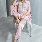Metallic Hexa Kaftan Set Namrata Joshipura