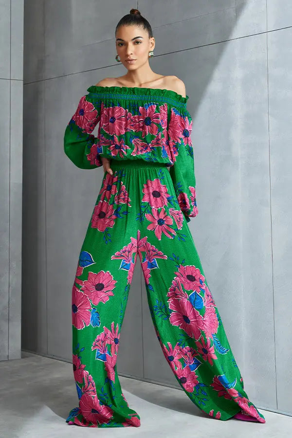 Zinnia Off Shoulder Jumpsuit Namrata Joshipura